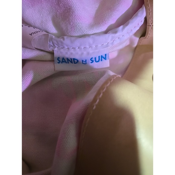 Sun N Sand Floral Drawstring Backpack Shoulder Bag Travel Beach Resort Vacation - Picture 5 of 11